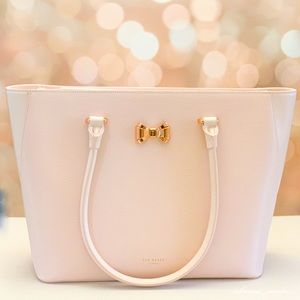 Ted Baker London Pink Tote with Gold Bow